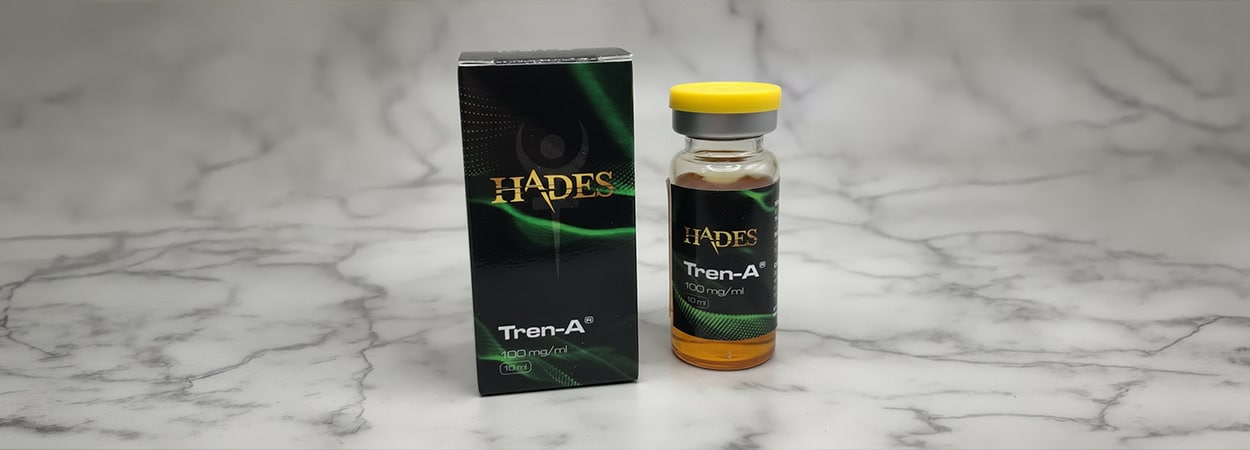 Hades Tren-A trenbolone steroid injekciós készítmény csomagolása edzés melletti támogatáshoz