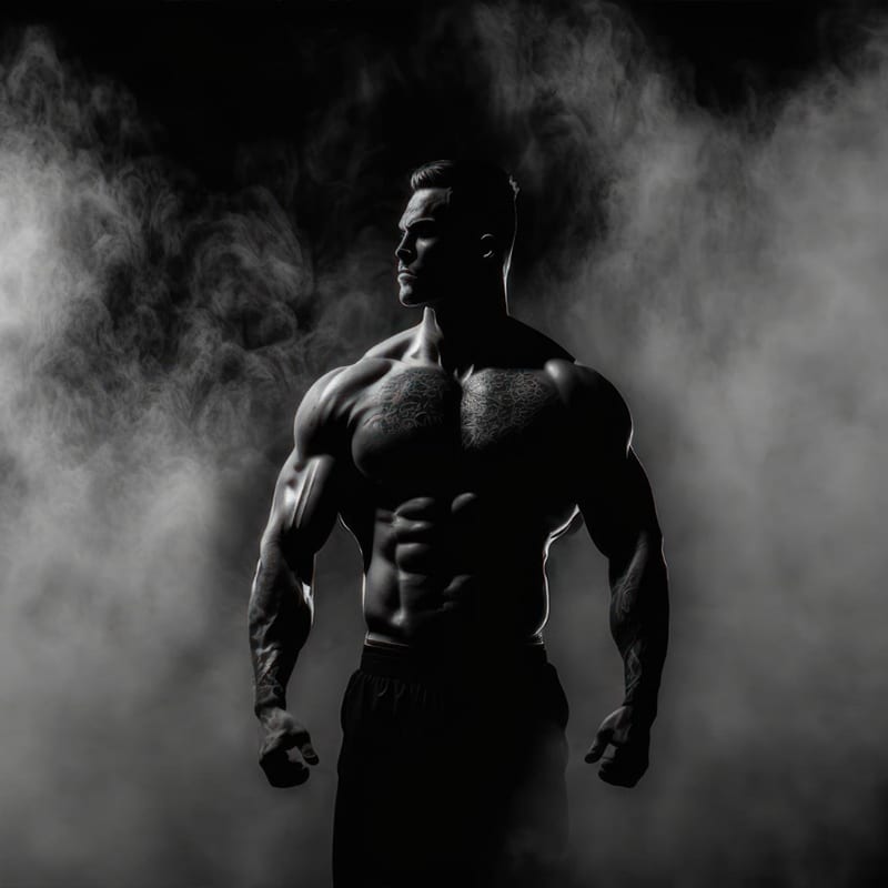 testépítő peptidek izomnövelés füstben álló testépítő fizikum